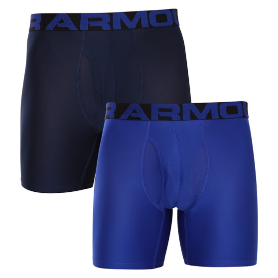 2PACK Boxers para homem Under Armour superdimensionado azul (1363619 400)