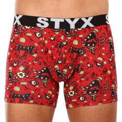 Calções de boxer para homem Styx zombie de borracha desportiva de arte longa (U1451)