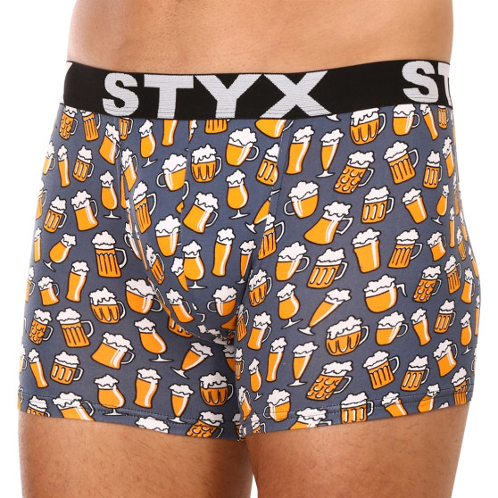 Boxers para homem Styx cerveja de borracha desportiva de arte longa (U1357)