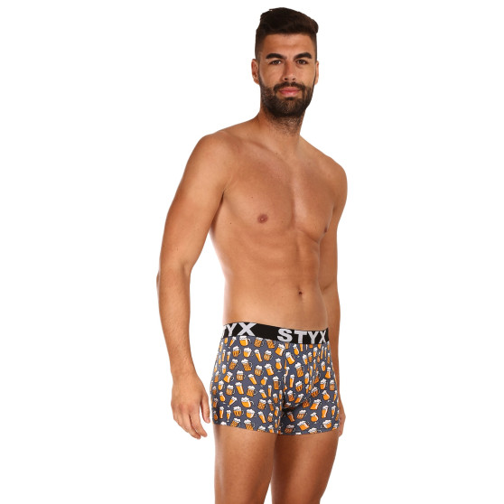 Boxers para homem Styx cerveja de borracha desportiva de arte longa (U1357)