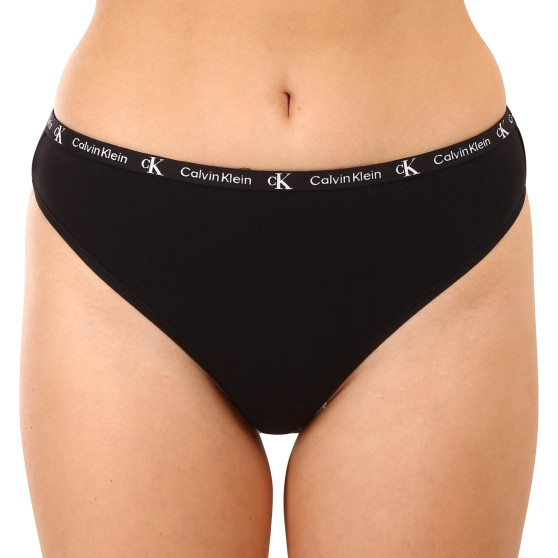 2PACK Tanga para mulher Calvin Klein multicolorido (QD3990E-BP5)