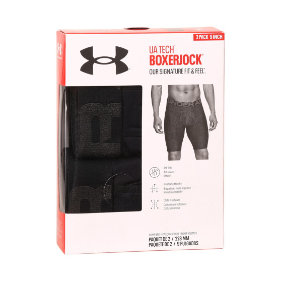 2PACK Boxers para homem Under Armour preto (1363622 001)