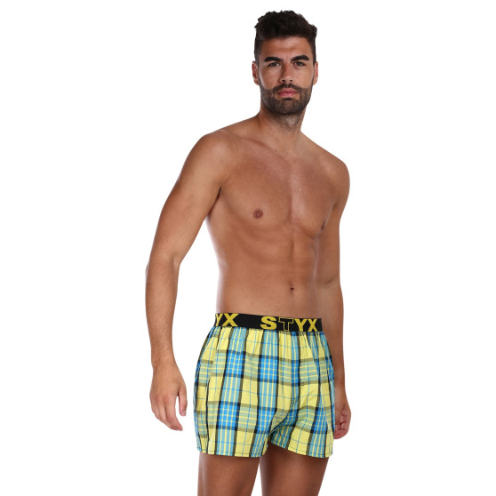 Boxers para homem Styx desporto elástico multicolorido (B1002)