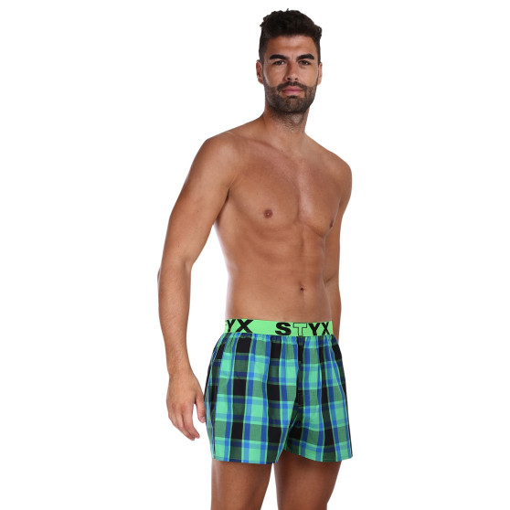 Boxers para homem Styx desporto elástico multicolorido (B1004)