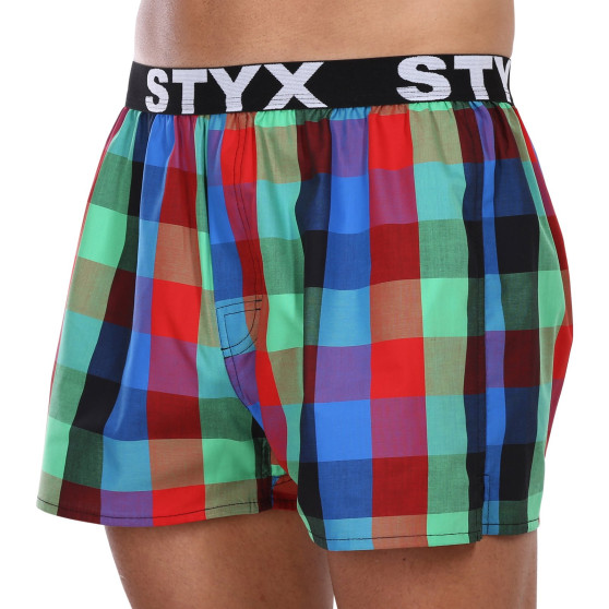 Boxers para homem Styx desporto elástico multicolorido (B1007)