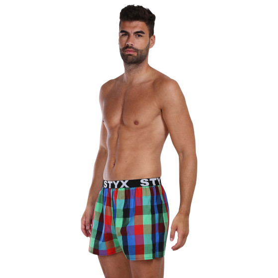 Boxers para homem Styx desporto elástico multicolorido (B1007)