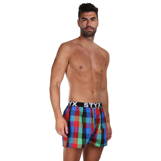 Boxers para homem Styx desporto elástico multicolorido (B1007)