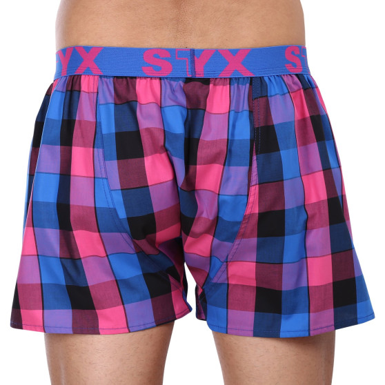 Boxers para homem Styx desporto elástico multicolorido (B1008)