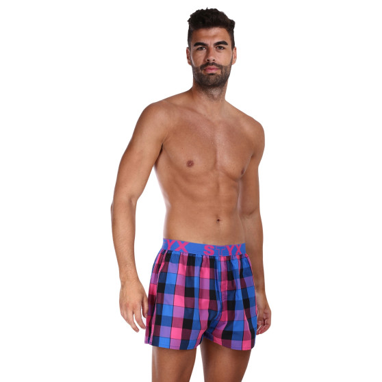 Boxers para homem Styx desporto elástico multicolorido (B1008)