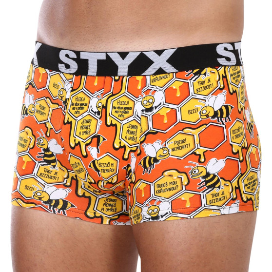 Boxers para homem Styx arte desportiva abelhas de borracha (G1654)