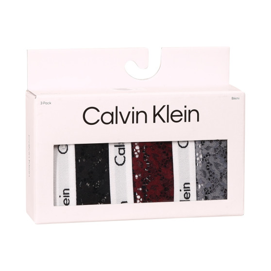 3PACK cuecas para mulher Calvin Klein superdimensionado multicolorido (QD3975E-BP7)