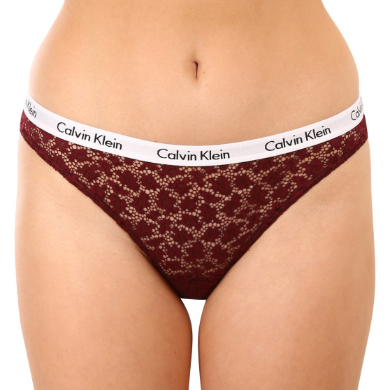 3PACK cuecas para mulher Calvin Klein superdimensionado multicolorido (QD3975E-BP7)