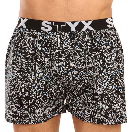 10PACK Boxers para homem Styx arte esportes borracha multicolorido (10B113602267598)