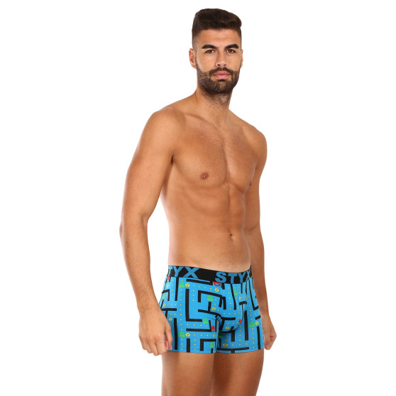 Boxers para homem Styx jogo de borracha desportiva de arte longa (U1259)