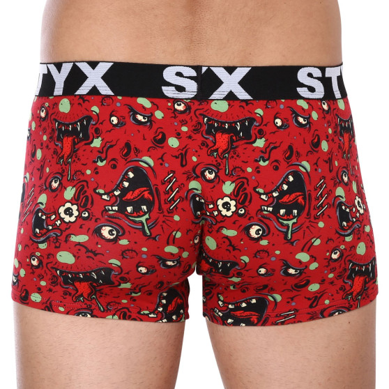 Boxers para homem Styx arte esportes borracha superdimensionado zombie (R1451)