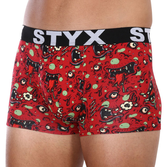 Boxers para homem Styx arte esportes borracha superdimensionado zombie (R1451)