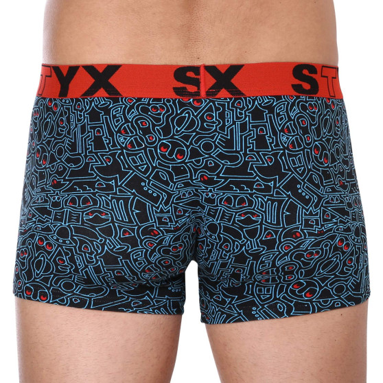 Boxers para homem Styx arte desporto borracha superdimensionado doodle (R1256)