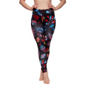 Leggings alegres para mulher Dedoles fitness Flores néon (D-W-AW-LGS-C-RP-1098)