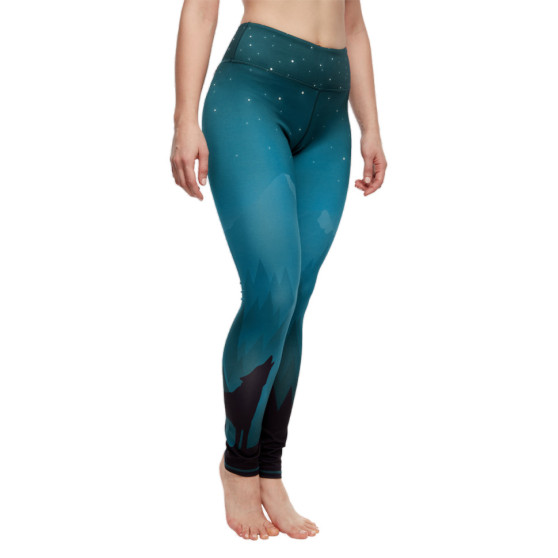 Leggings alegres para mulher Dedoles fitness Dark Wolf (D-W-AW-LGS-C-RP-1088)