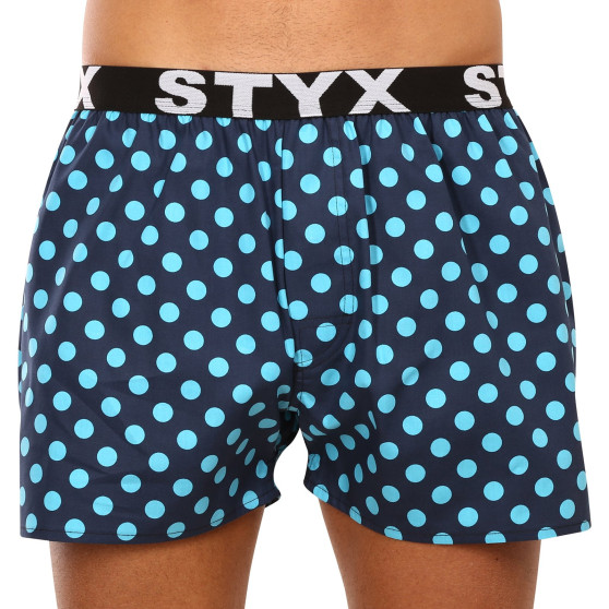 3PACK Boxers para homem Styx arte esportes borracha multicolorido (3B15901)