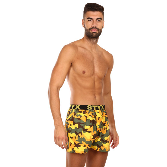 3PACK Boxers para homem Styx arte esportes borracha multicolorido (3B15901)