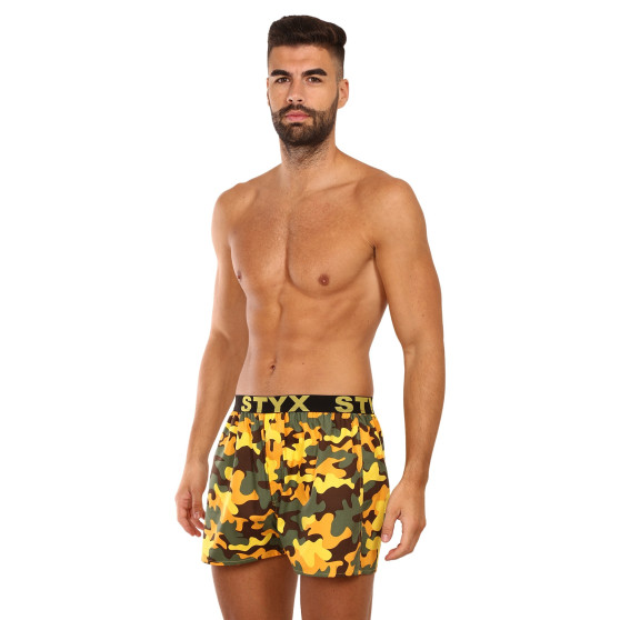 3PACK Boxers para homem Styx arte esportes borracha multicolorido (3B15901)