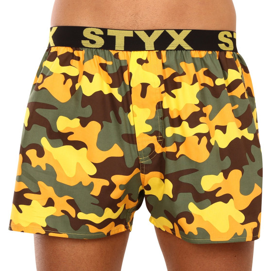 3PACK Boxers para homem Styx arte esportes borracha multicolorido (3B15901)