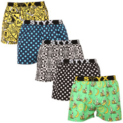 5PACK Boxers para homem Styx arte esportes borracha multicolorido (5B1309501)