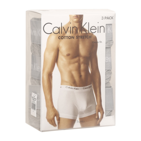 3PACK Boxers para homem Calvin Klein cinzento (U2662G-080)