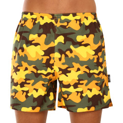 Boxers de banho para homem com bolsos Styx camuflagem amarela (D1559)