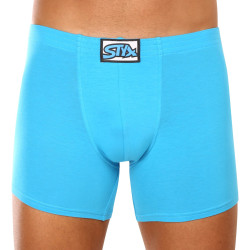 Boxers para homem Styx longo clássico de borracha azul claro (F1169)