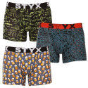 3PACK Boxers para homem Styx arte longa desporto elástico multi-colorido (3U12672)