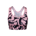 Soutien de desporto alegre para mulher Dedoles Gatos cor-de-rosa (D-W-AW-GB-C-RP-0079)