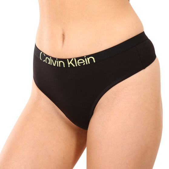 Tanga para mulher Calvin Klein preto (QF7401E-UB1)