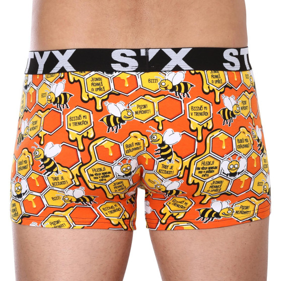 3PACK Boxers para homem Styx arte esportes borracha multicolorido (3G12914)