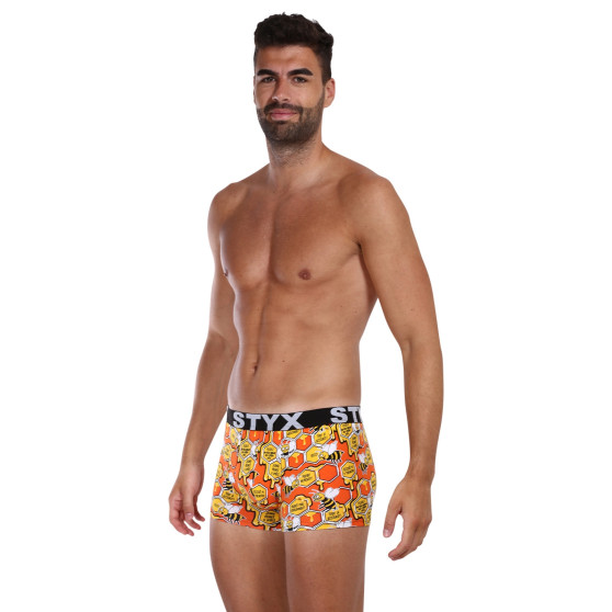 3PACK Boxers para homem Styx arte esportes borracha multicolorido (3G12914)