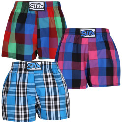 3PACK Boxers para criança Styx borracha clássica multi-coloured (3J10789)