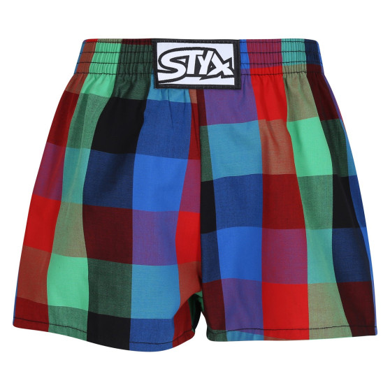 3PACK Boxers para criança Styx borracha clássica multi-coloured (3J10789)