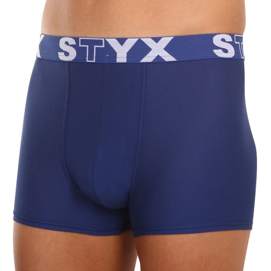 3PACK Boxers para homem Styx desporto elástico azul escuro (3G968)