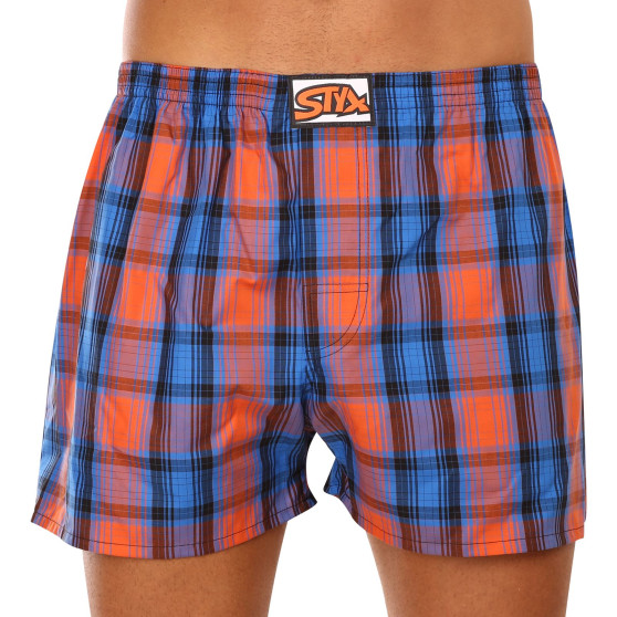 3PACK Boxers para homem Styx borracha clássica multi-coloured (3A10236)