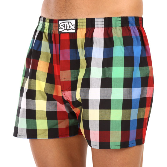 Boxers para homem Styx clássico elástico multi-colorido (A1012)