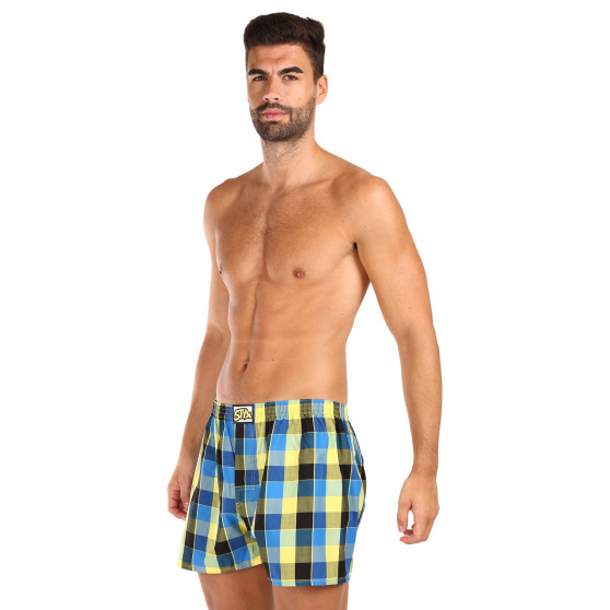 Boxers para homem Styx clássico elástico multi-colorido (A1015)