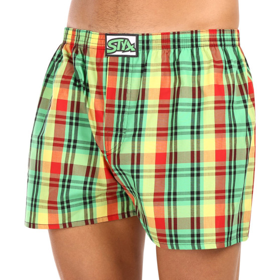 Boxers para homem Styx clássico elástico multi-colorido (A1018)