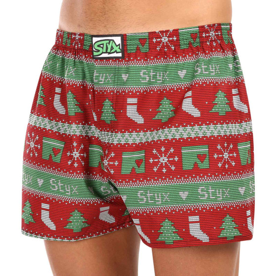 Boxers para homem Styx arte clássica elástica Natal em malha (A1658)