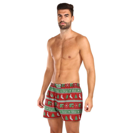 Boxers para homem Styx arte clássica elástica Natal em malha (A1658)