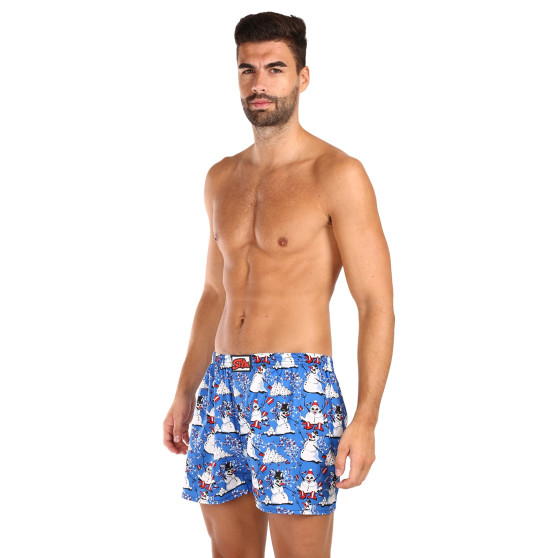 Boxers para homem Styx arte clássica borracha christmas snowmen (A1751)