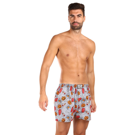 Boxers para homem Styx arte clássica de borracha Halloween caixão (A1752)