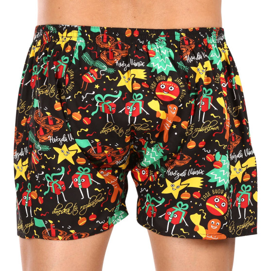 Boxers para homem Styx arte clássica elástica ornamentos de Natal (A1754)