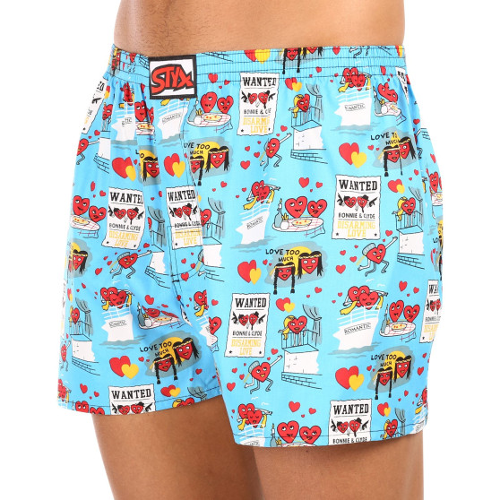 Boxers para homem Styx arte clássica elástica Dia dos Namorados pares (A1756)