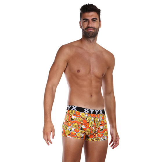 3PACK Boxers para homem Styx arte esportes borracha superdimensionado (3R12914)